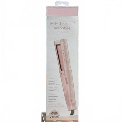 FHI Heat AeroStyle Ultimate Styling Flat Iron - Light Pink - 1"x1": Ceramic, Tourmaline, All Hair Types, 4 Heat Settings