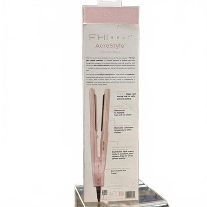 FHI Heat AeroStyle Ultimate Styling Flat Iron - Light Pink - 1"x1": Ceramic, Tourmaline, All Hair Types, 4 Heat Settings