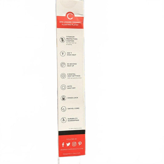 Remington 1" Flat Iron with Anti-Static Technology - Gray - S5502