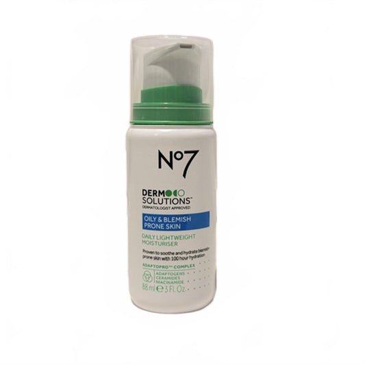 No 7 Derm Solutions Lightweight Moisturizer - Oily & Blemish Orine Skin - 3oz