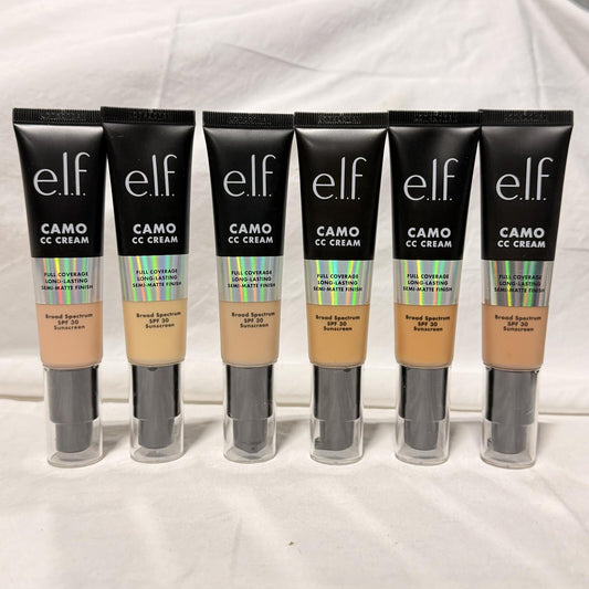 e.l.f. Camo CC Cream SPF 30 Full Coverage Semi-Matte- Elf Color Correcting - DEEP 560C