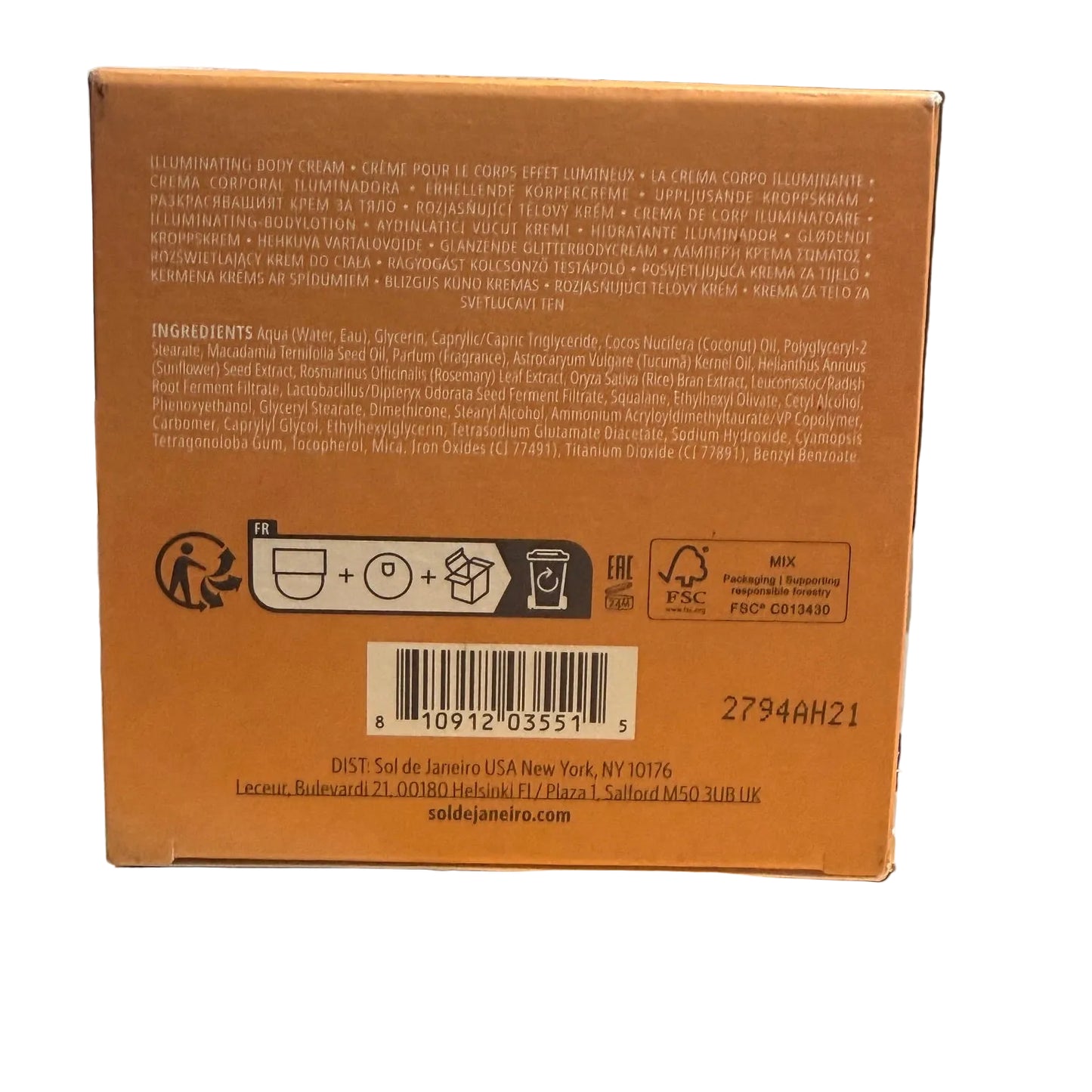 Sol De Janeiro Cheirosa 71 Body Cream 8.1oz - Special Edition