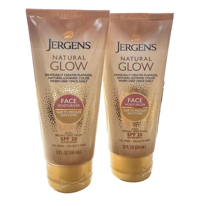Jergens Natural Glow Face Moisturizer SPF 20 - Fair to Medium Skin tones - 2 fl oz