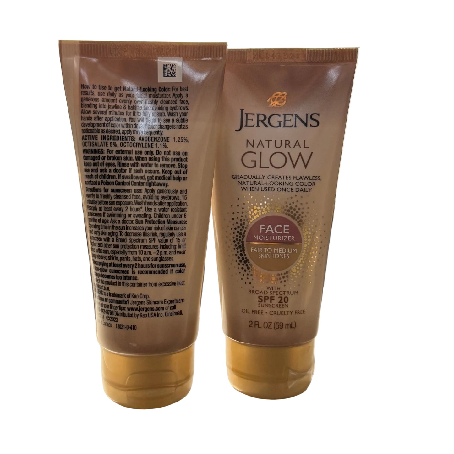 Jergens Natural Glow Face Moisturizer SPF 20 - Fair to Medium Skin tones - 2 fl oz