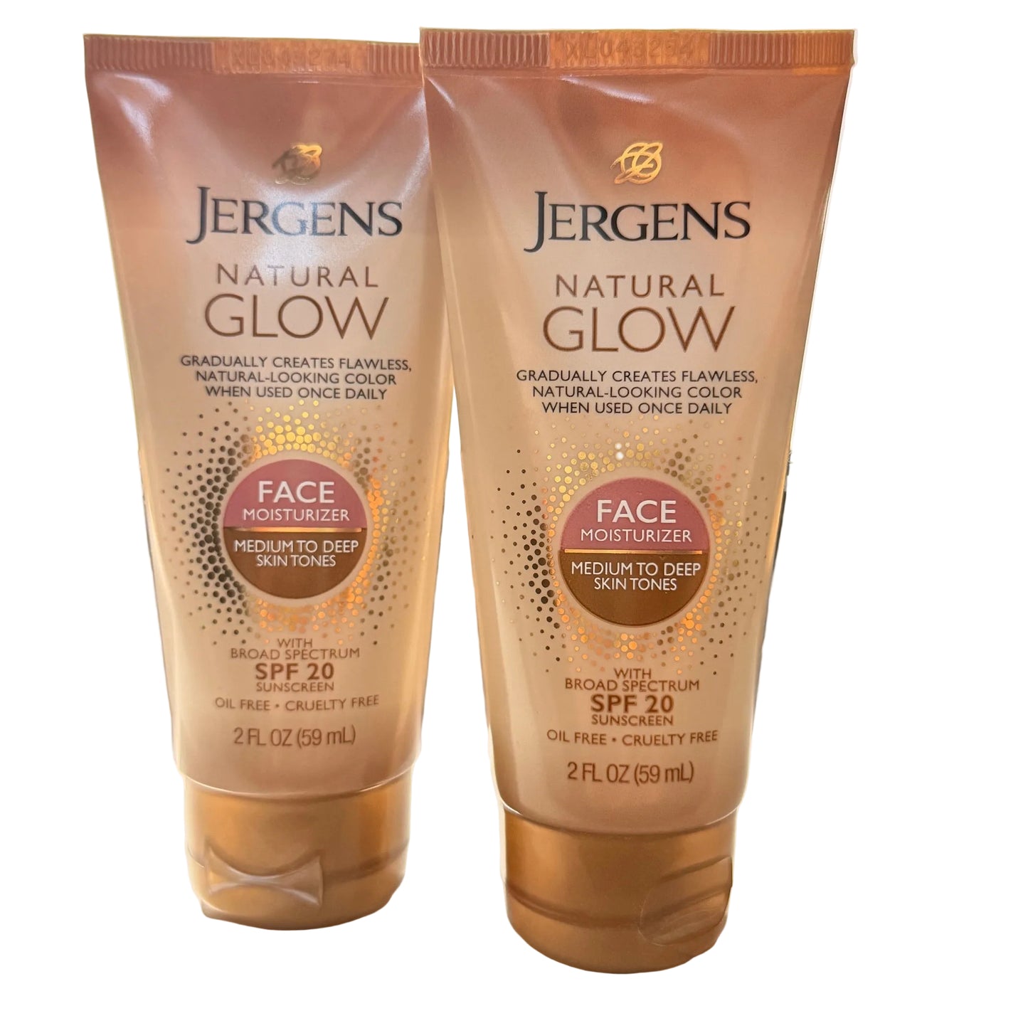 Jergens Natural Glow Face Moisturizer SPF 20 - Medium to Dark skin tones - 2 floz