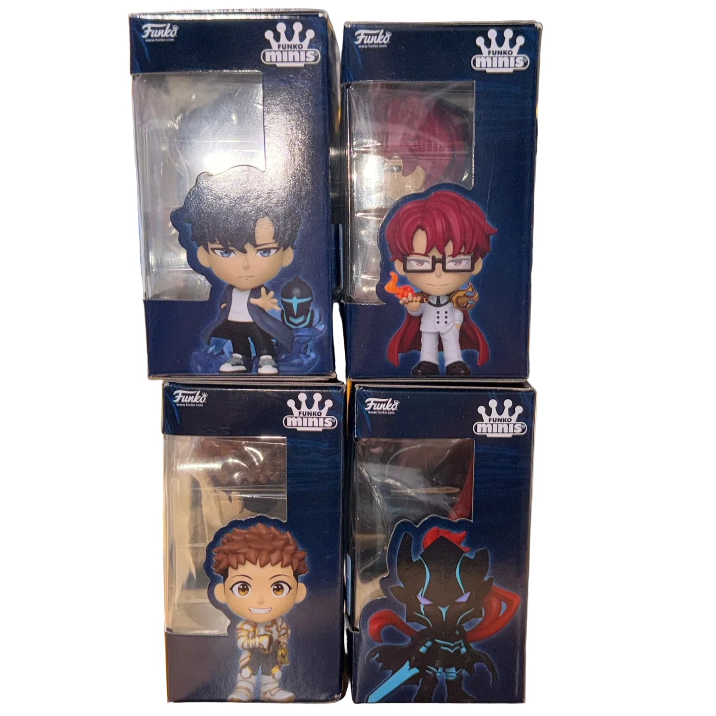 Funko Minis Solo Leveling - Full Set of 4 - Sung Jinwoo, Igris Choi, Jong-in, Yoo Jinho - NIB