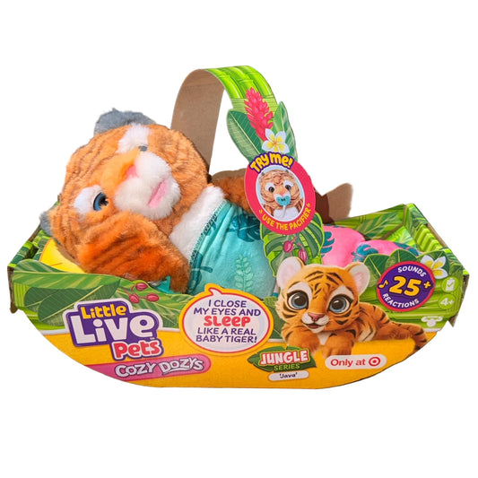 Little Live Pets Cozy Dozys Java the Tiger Interactive Toy (Jungle Series)