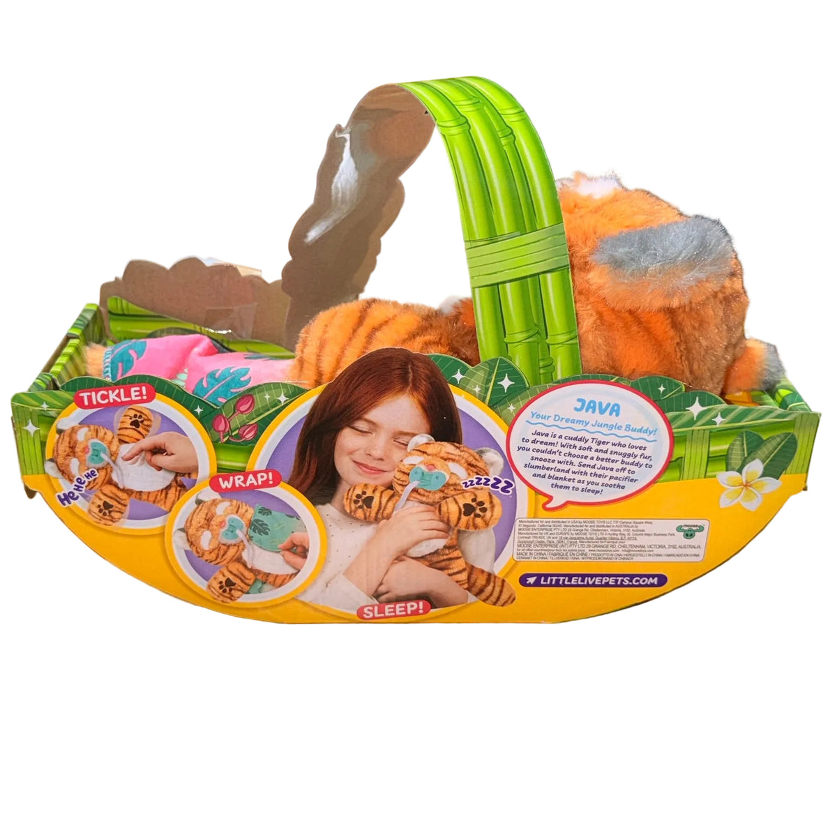Little Live Pets Cozy Dozys Java the Tiger Interactive Toy (Jungle Series)