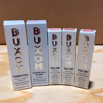 BUXOM Favorites Power Full-On™ Plumping Lip Glow Balm & Lip - SET OF 5