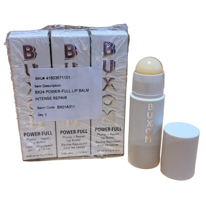 BUXOM Power-Full Plump + Repair Lip Butter - BARE - BUNDLE OF 3