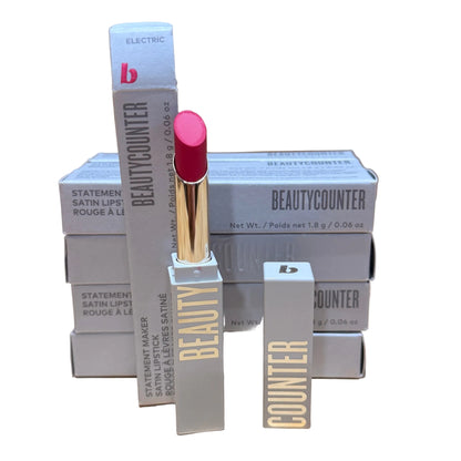 Beauty Counter Statement Maker Satin Lipstick - Electric