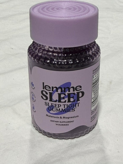 Lemme Sleep Gummies: Deep Slumber Aid with 5 mg Melatonin, Magnesium & L-Theanine - Berry 60ct
