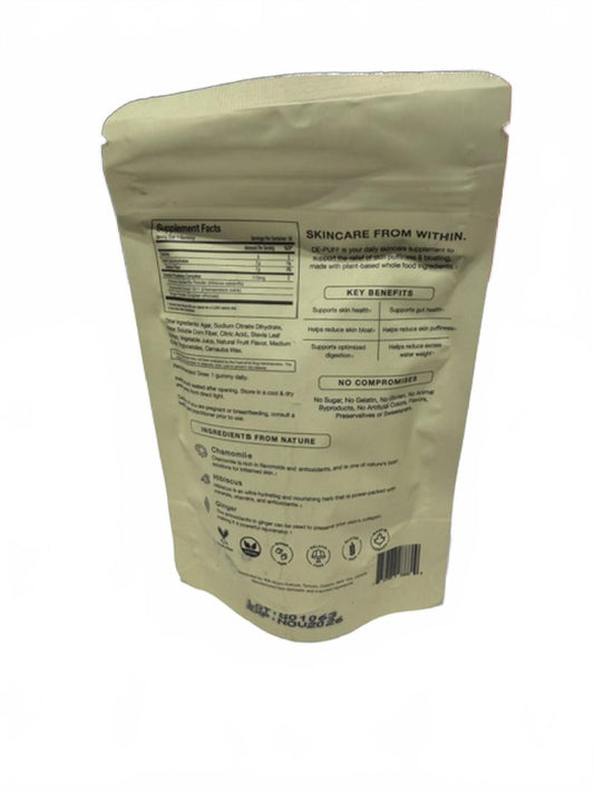Imarais Beauty De-Puff Anti-Bloat Gummies for Fast Bloating Relief - Vegan and Sugar-Free - 30ct