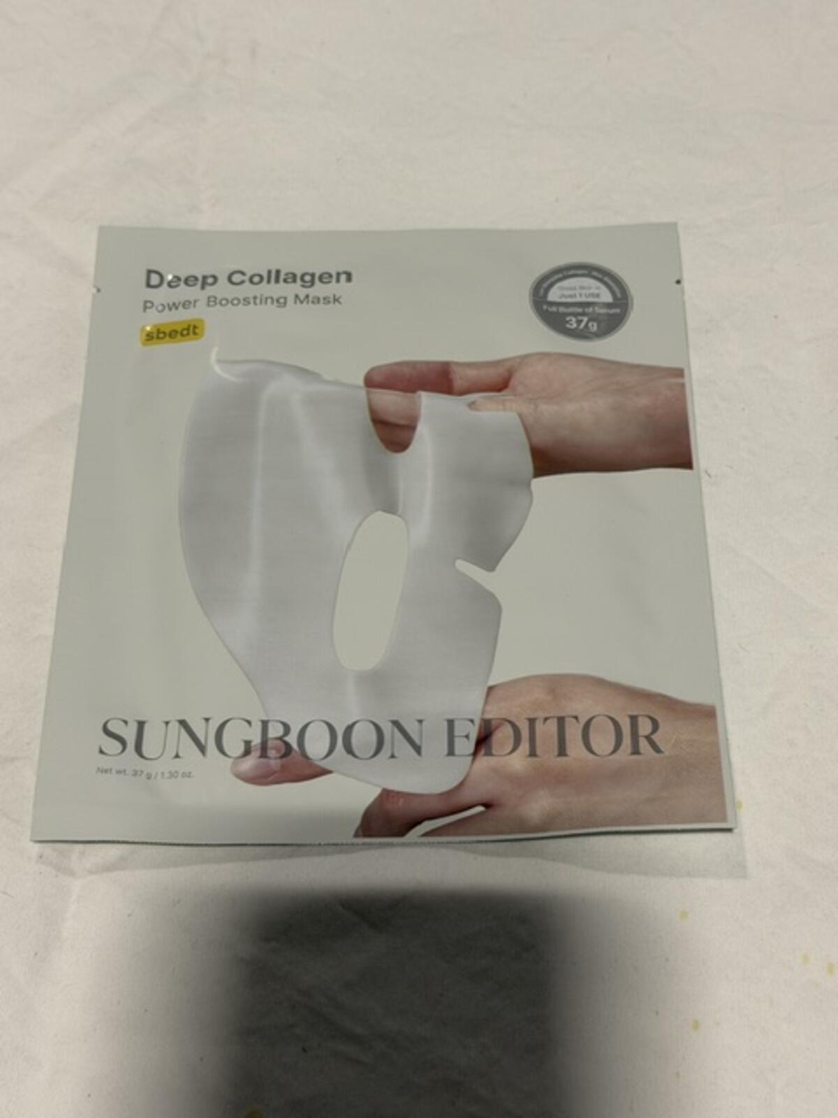 SUNGBOON EDITOR Deep Collagen Power Boosting Facial Mask