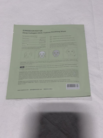 SUNGBOON EDITOR Deep Collagen Overnight Facial Mask - CICA Teatree - Normal, Oily, Sensitive Skin