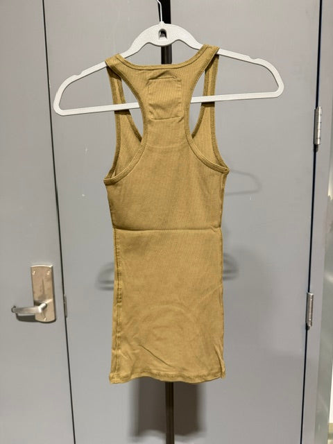 Zenana Racerback Tank Long, Olive Green T-1159AB
