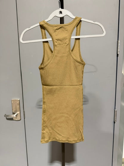 Zenana Racerback Tank Long, Olive Green T-1159AB