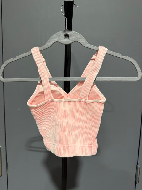Zenana Ribbed Brami, Dusty Pink #NTW-6175A