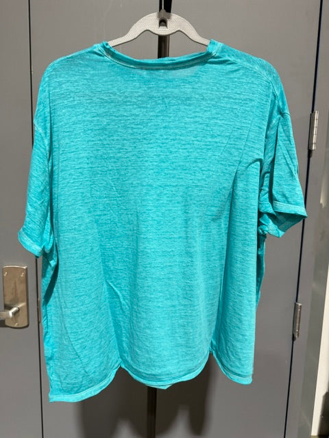 Zenana Pocket T-shirt, Light Teal, CTW-3144