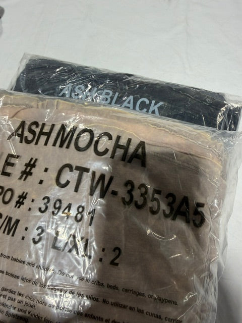 Zenana Cropped Short Sleeve, Ash Mocha- T-Shirt, CTW-3353A5