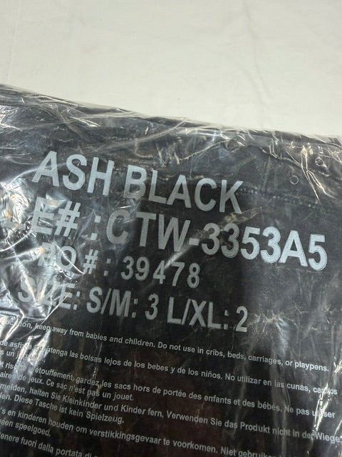 Zenana Cropped Short Sleeve, Ash Black - T-Shirt, CTW-3353A5