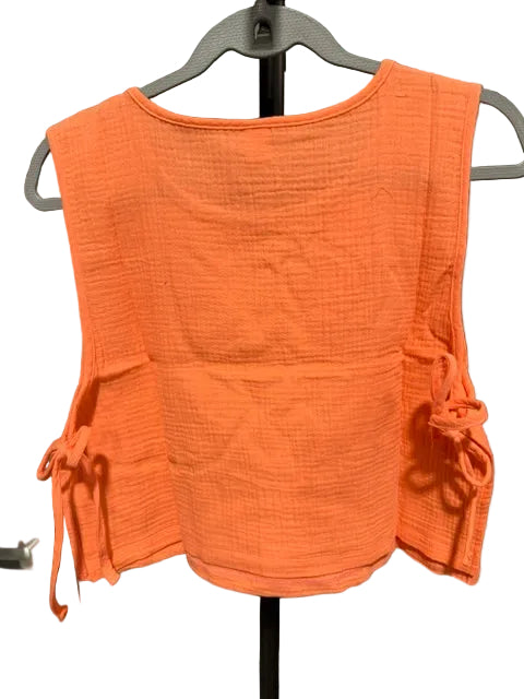 Zenana Sleeveless Side Tie Top, Coral QT-7268Y