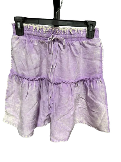 Zenana Mineral Wash Ruffle Skirt, Lavender #DSW 7279A5