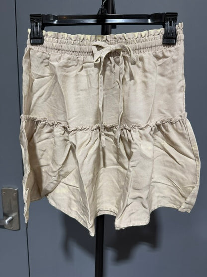 Zenana Mineral Wash Ruffle Skirt, Sand Beige #DSW 7279A5