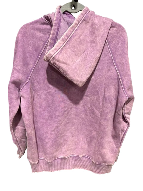 Zenana Mineral Wash Hoodie - Purple OTW-4551Y