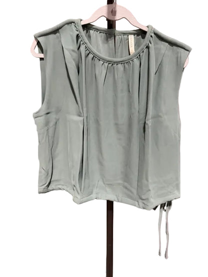 Zenana Sleeveless Tie Waist Top, Ash Jade QT-7299A5