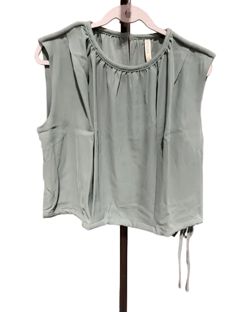 Zenana Sleeveless Tie Waist Top, Ash Jade QT-7299A5