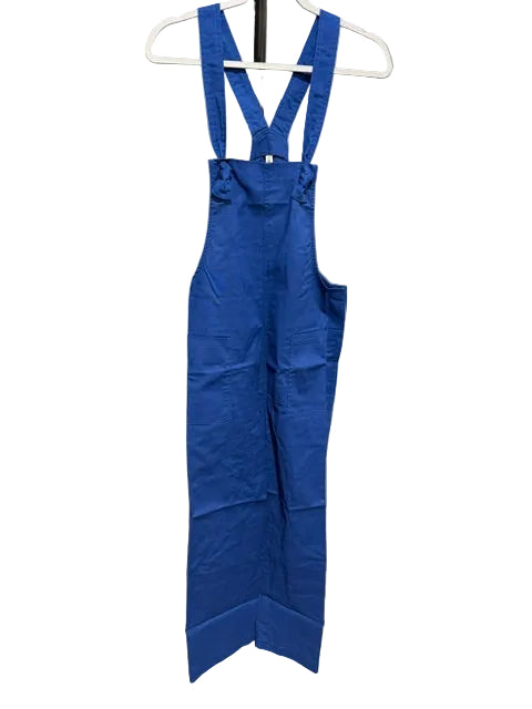 Zenana Relaxed Wide Leg Overalls, Light Navy QP-7301Y