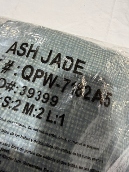 Zenana Double Pocket Romper Ash Jade QPW-7182A5