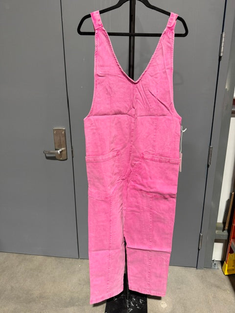 Zenana Casual Baggy Jumpsuit - Hot Pink DMO-1894A5