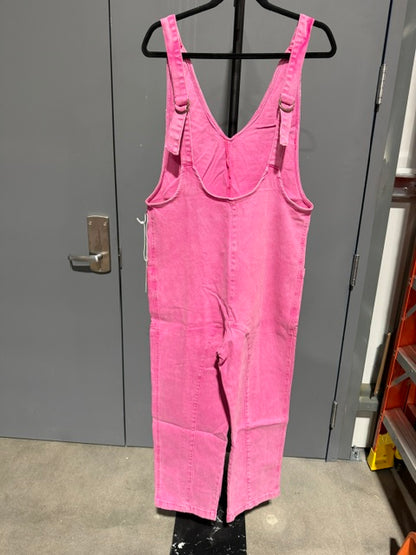 Zenana Casual Baggy Jumpsuit - Hot Pink DMO-1894A5