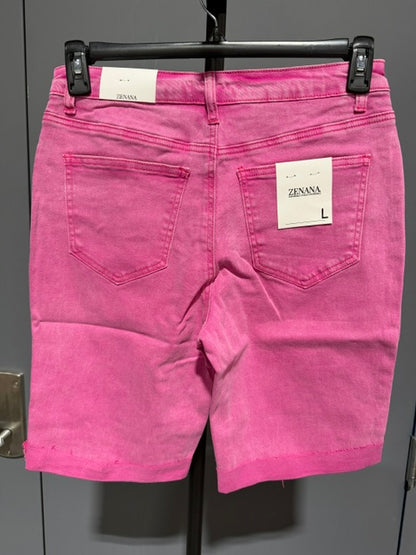 Zenana Fuchsia Jean Short - DMP-1892Y