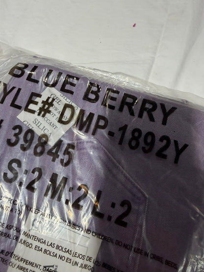 Zenana Bermuda Jean Short - Blueberry - DMP-1892Y