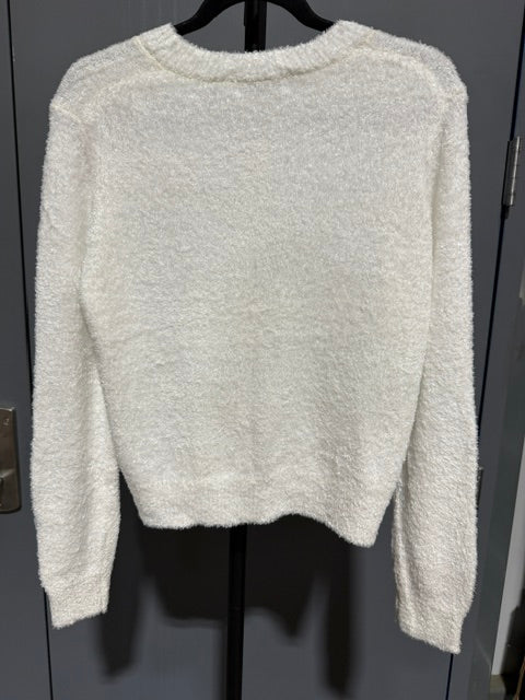 Zenana Fuzzy Textured Knit Button Down Cardigan Sweater - TW-2411Y