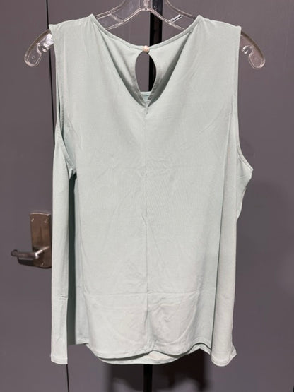 Zenana Plus Hi-Low Sleeveless Top - Light Sage IT-2310 XN