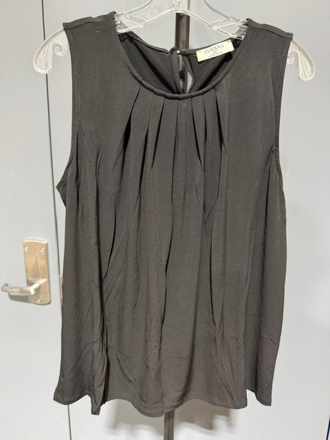 Zenana Plus Hi-Low Tank Top, Black - IT-2310 XN