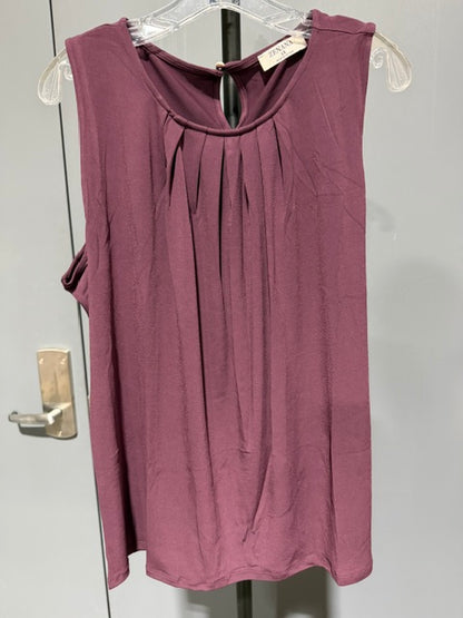 Zenana Plus Hi-Low Tank Top, Eggplant - IT-2310 XN
