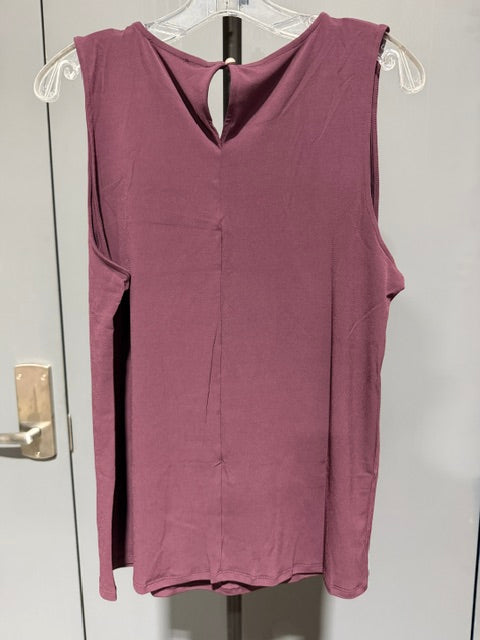 Zenana Plus Hi-Low Tank Top, Eggplant - IT-2310 XN
