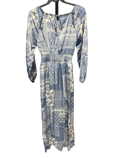 Women's Dress - Ash Blue Print - Small