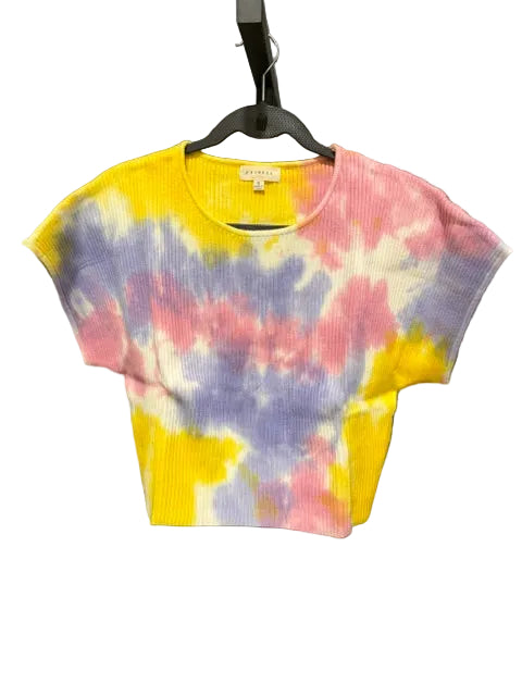 Promesa Ribbed Dolman Sweater - Tie Die Lavender - Small