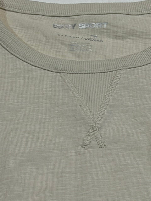 Dkny Sport Women's V-Inset Roll-Sleeve T-Shirt - Light City Khaki - XL