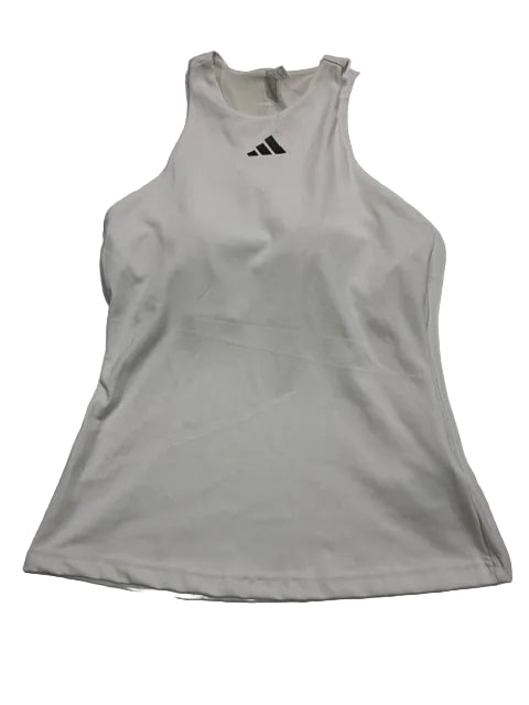 Adidas Women's Sleeveless Y-Tank Tennis Top - White S