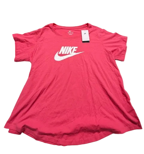 Nike Plus Size Active Sportswear Essentials Short-Sleeve T-Shirt - PINK - 3XL