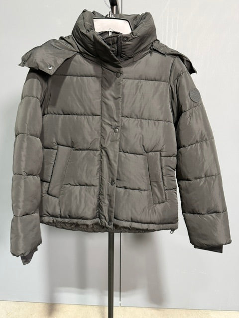 Dkny Sport Women's Performance Lightweight Full Zipper Puffer Jacket - Black - XS