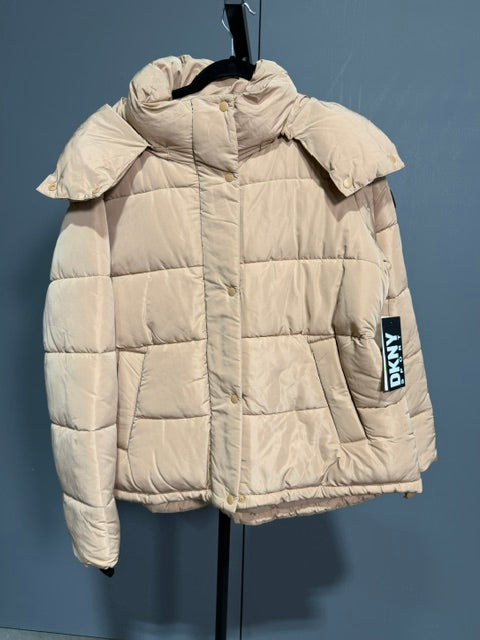 Dkny Sport Women's Performance Lightweight Full Zipper Puffer Jacket - Praline - XL