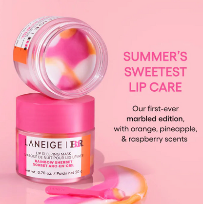 Laneige Lip Sleeping Mask - Baskin Robin Limited Edition Rainbow Sherbert - 0.70oz